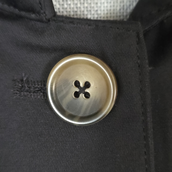 Woman Within Black Trench Coat Women's Size 18 - Picture 4 of 9